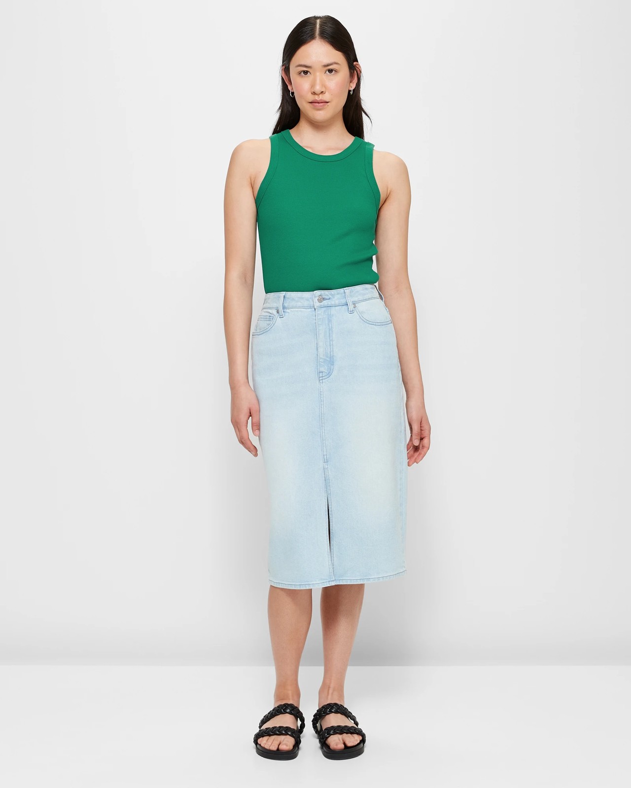 Australian Cotton Racer Front Tank Top 2 of 5