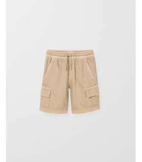 Denim Pull On Cargo Shorts