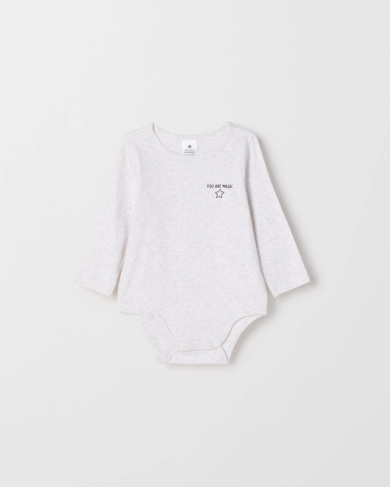 Baby Organic Cotton 3 Pack Ribbed Printed Bodysuits 3 of 5