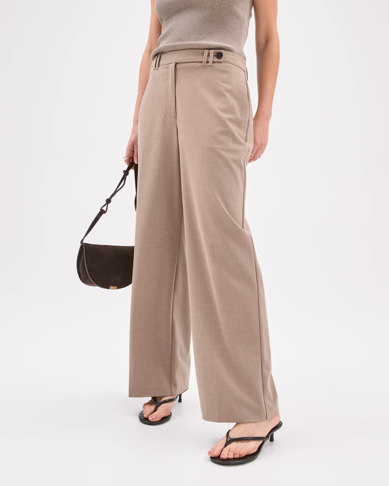 Lily Loves Straight Leg Pants  - Smoked Taupe 2 of 6