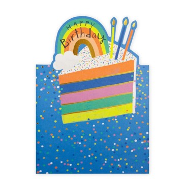 Connections from Hallmark Birthday Card - Rainbow Cake