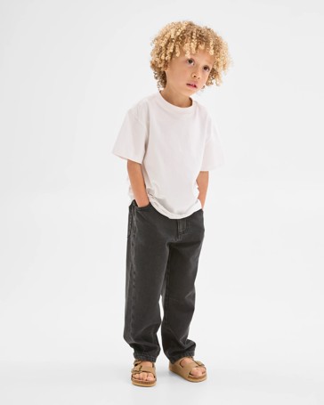 Straight Leg Denim Jeans