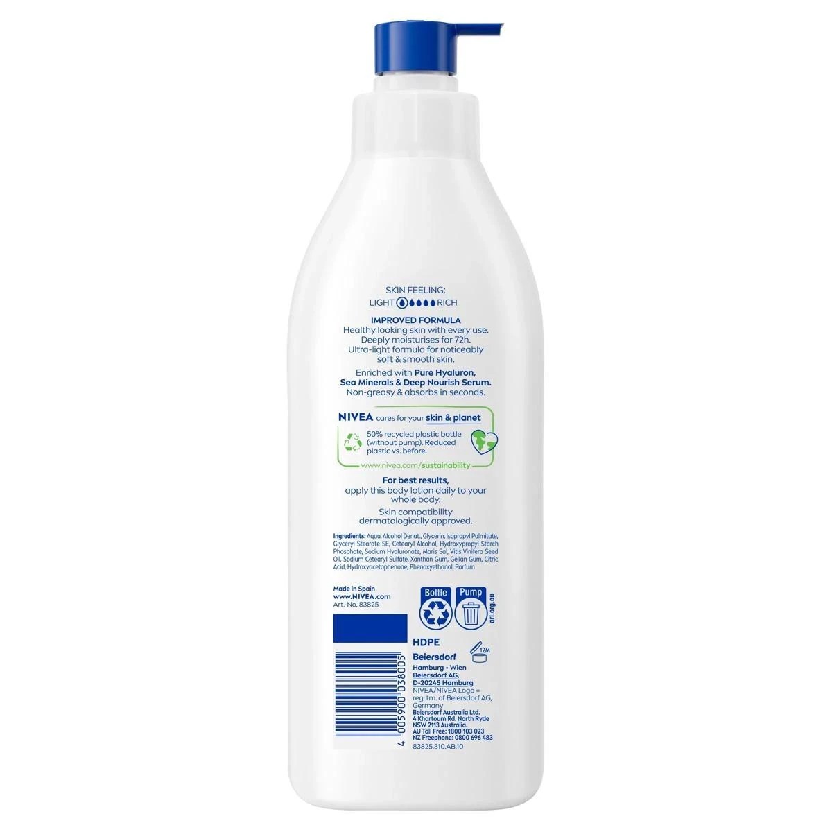 Nivea Body Lotion Express Hydration - Sea Minerals 2 of 6