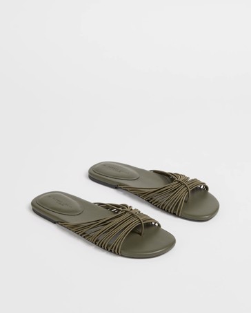 Barely There Elastic Straps Sandals