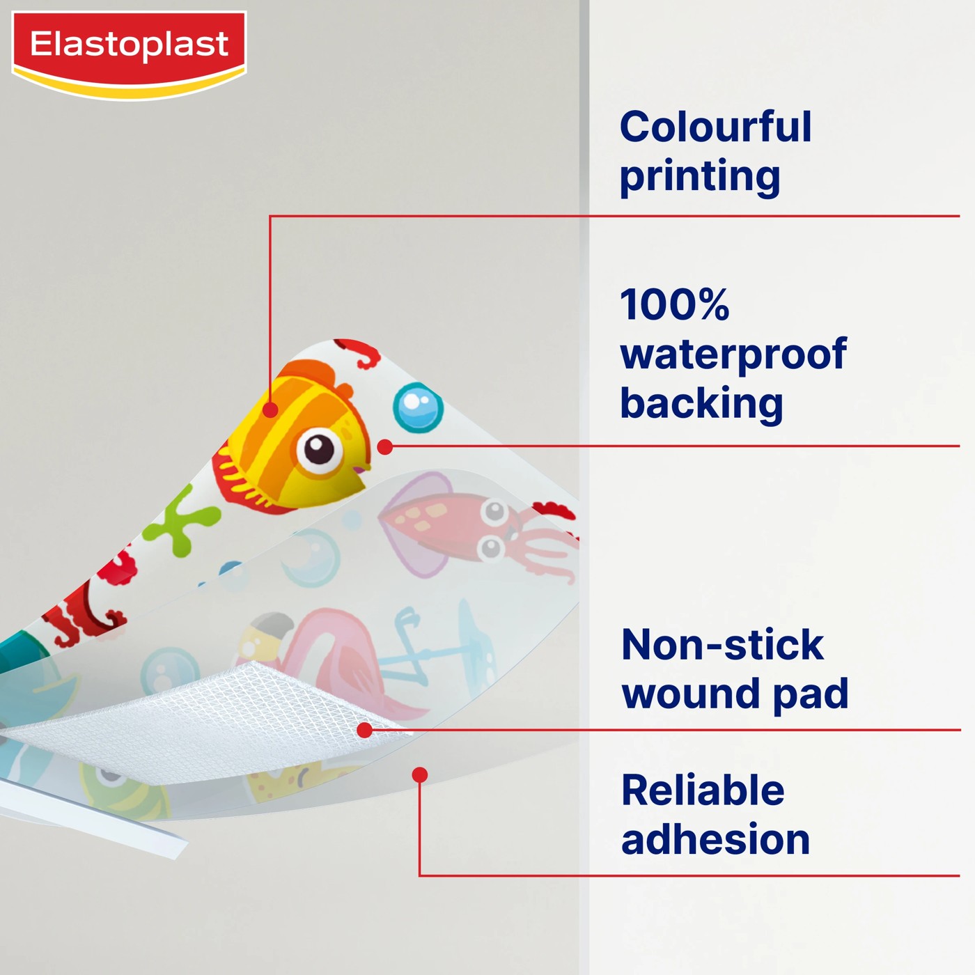 20 Pack Elastoplast Waterproof Kids Strips  4 of 6