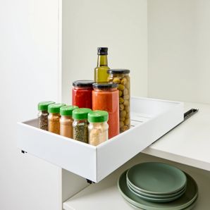 White Pull-Out Cabinet Drawer - Anko product image