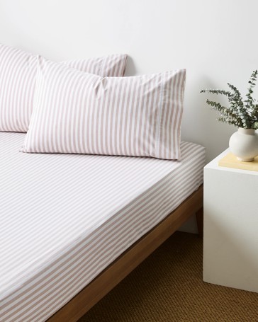 Australian Cotton Stripe Mix and Match Fitted Sheet