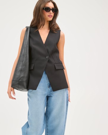 Petites Tailored Vest