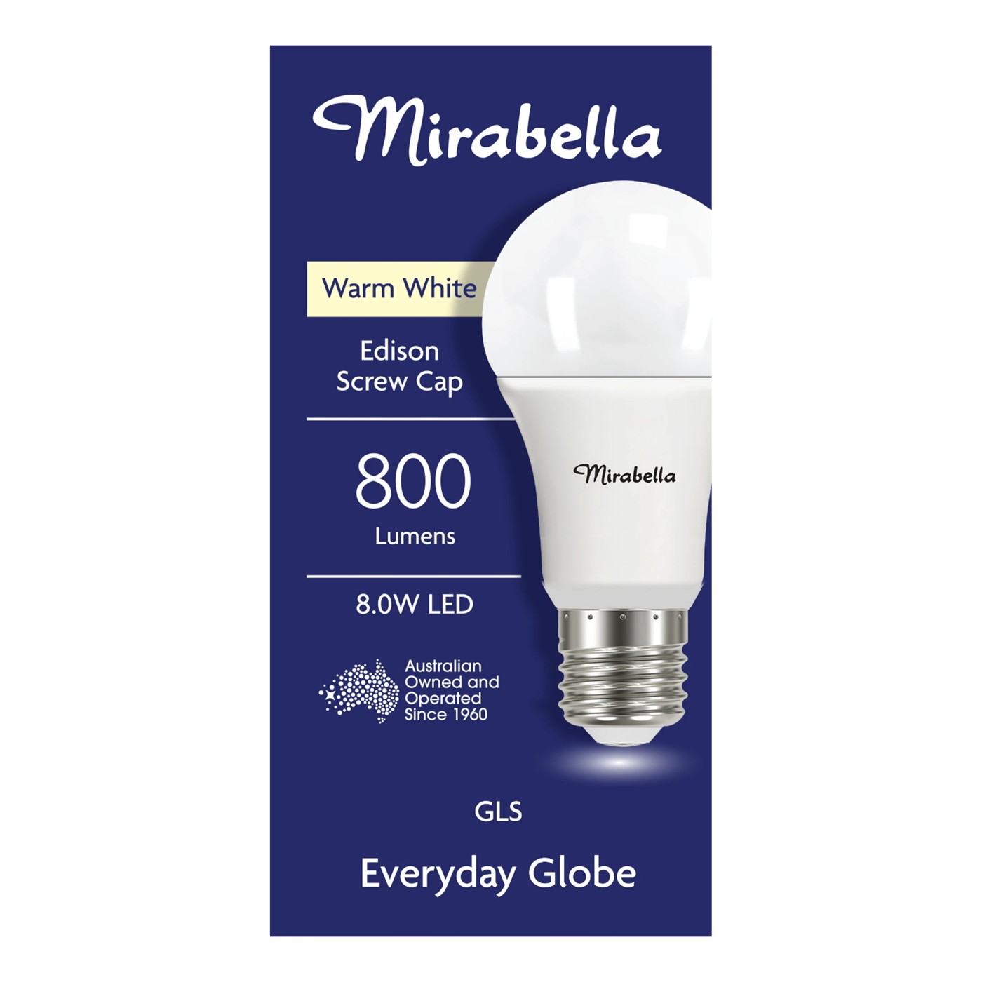Mirabella GLS LED 9W E27 Edison Screw - Pearl Warm White 2 of 6