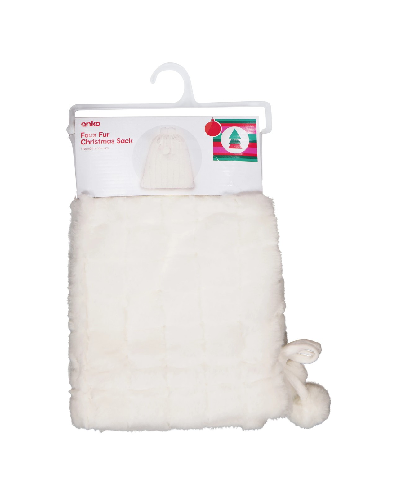 Anko Faux Fur Christmas Sack 3 of 5