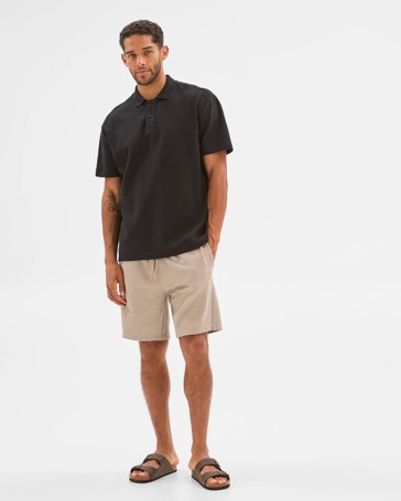 Textured Fleece Shorts