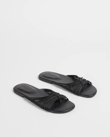 Barely There Elastic Straps Sandals