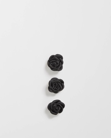3 Pack Mini Rosette Hair Clips