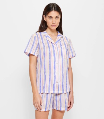 Sateen Short Sleeve Pyjama Set