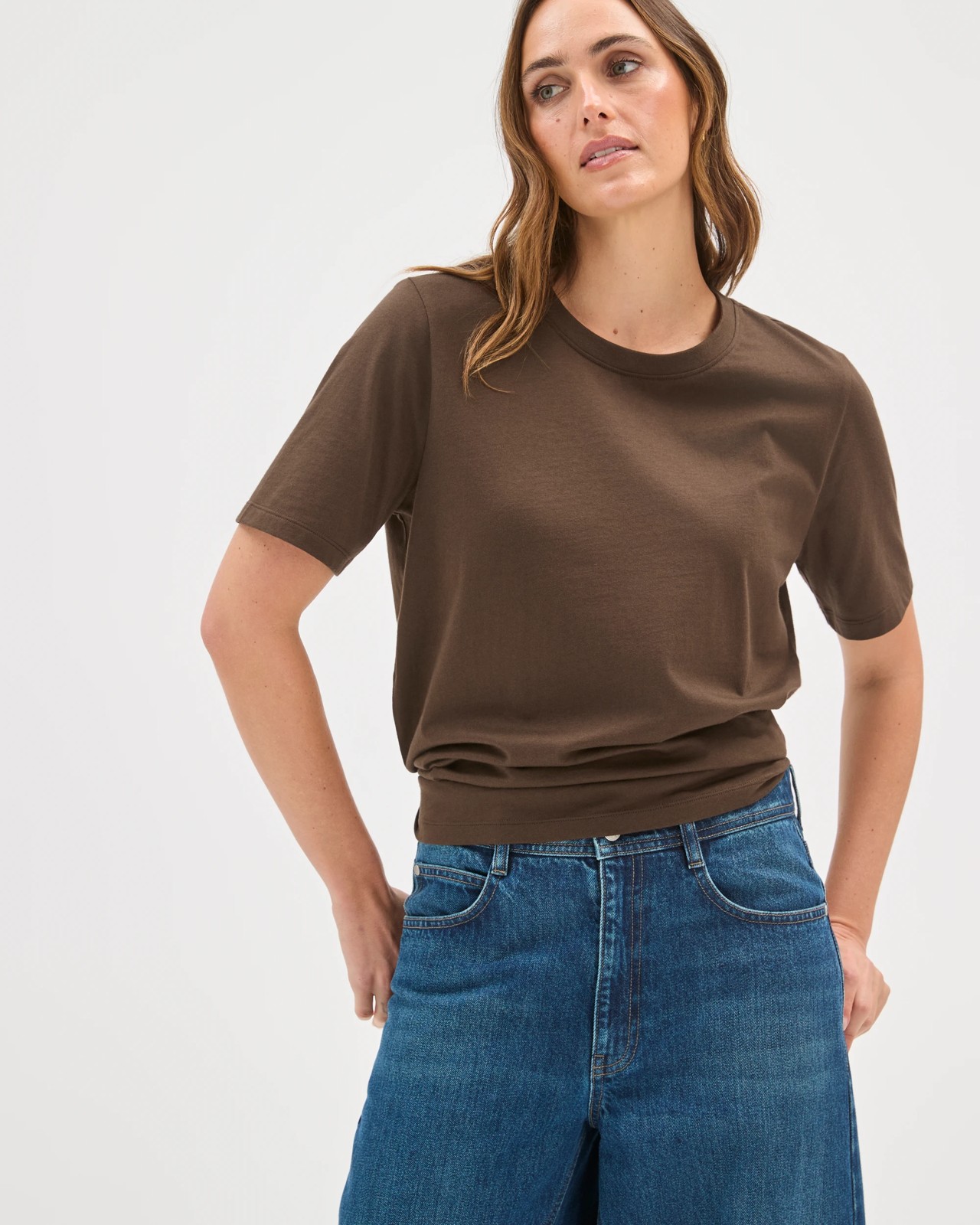 Australian Cotton Classic T-Shirt - Coffee Bean 5 of 5