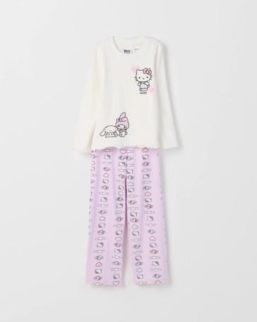 Hello Kitty Australian Cotton Younger Girls Knit Pyjama Set