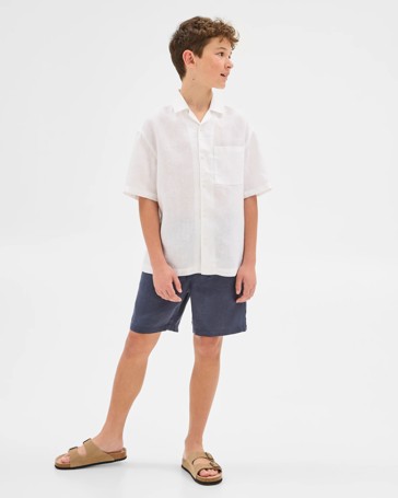 European Linen Short Sleeve Shirt