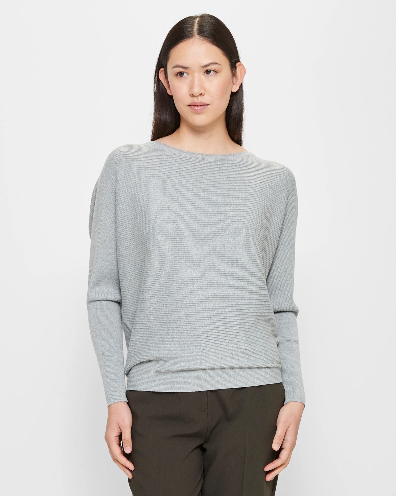 Dolman Sleeve Knit Jumper - Preview - Grey Marle | Target Australia