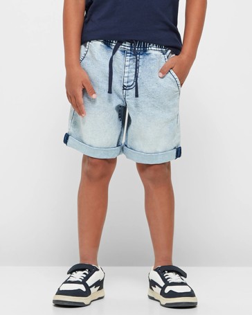 Pull On Denim Shorts