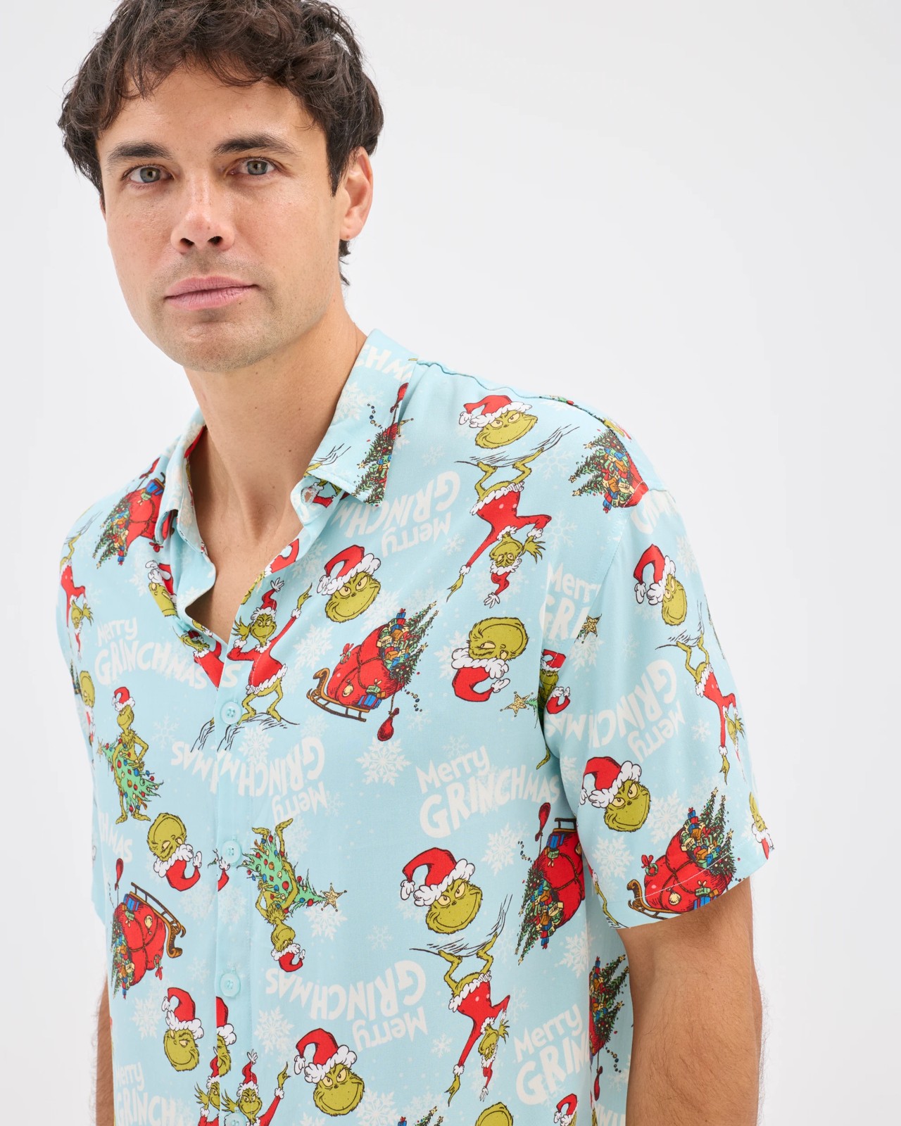 Licensed Merry Grinchmas Christmas Short Sleeve Shirt 5 of 5