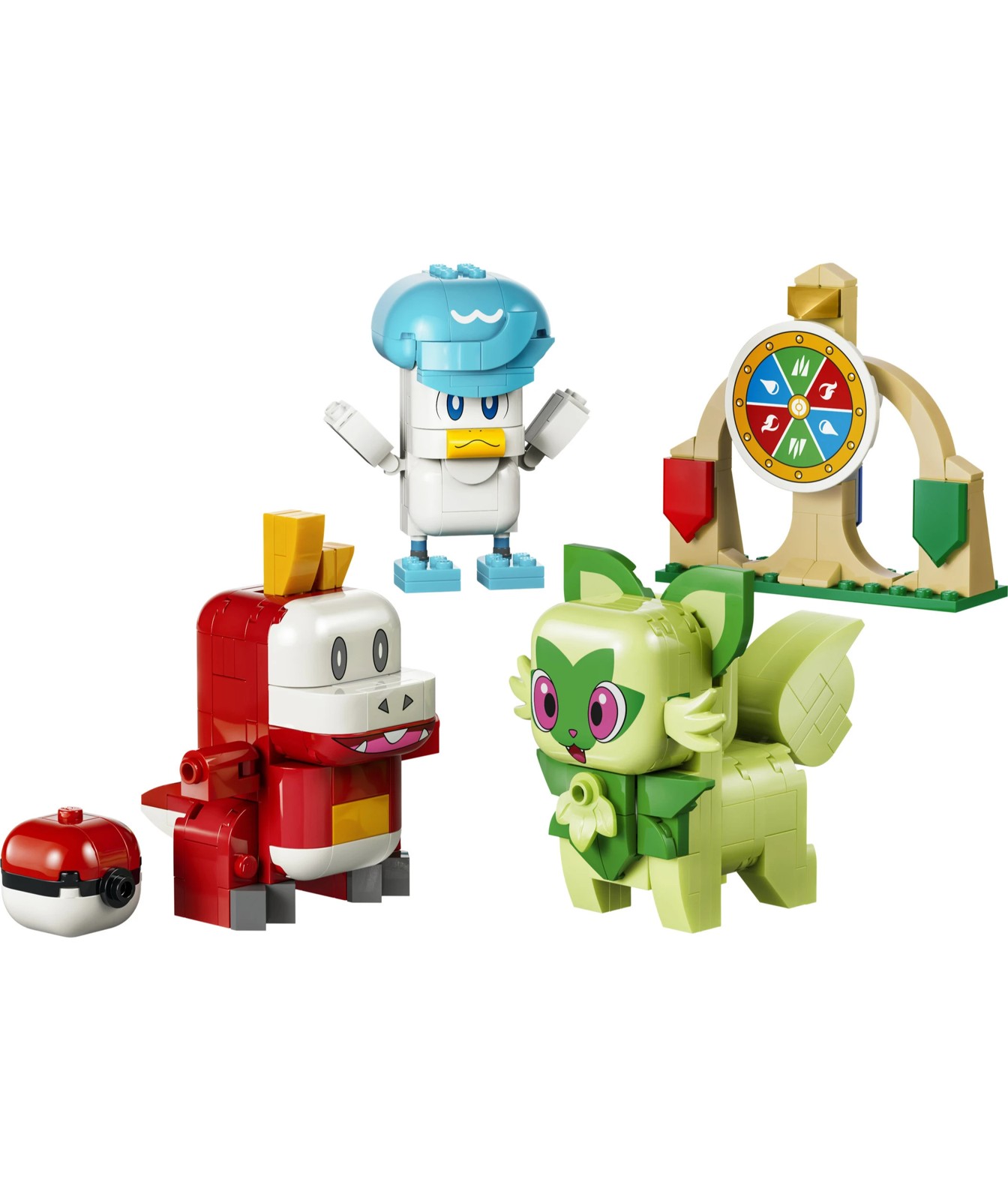 Pre-Order LEGO® Pokemon SMART Play: Sprigatito, Fuecoco and Quaxly Battle 72158 2 of 6
