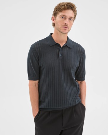 Preview Australian Cotton Pointelle Polo Top