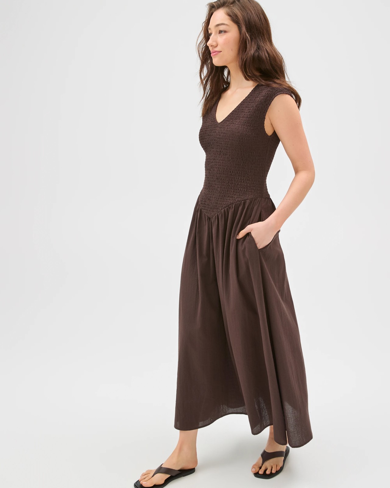 Lily Loves Australian Cotton Shirred Midi Dress 3 of 6