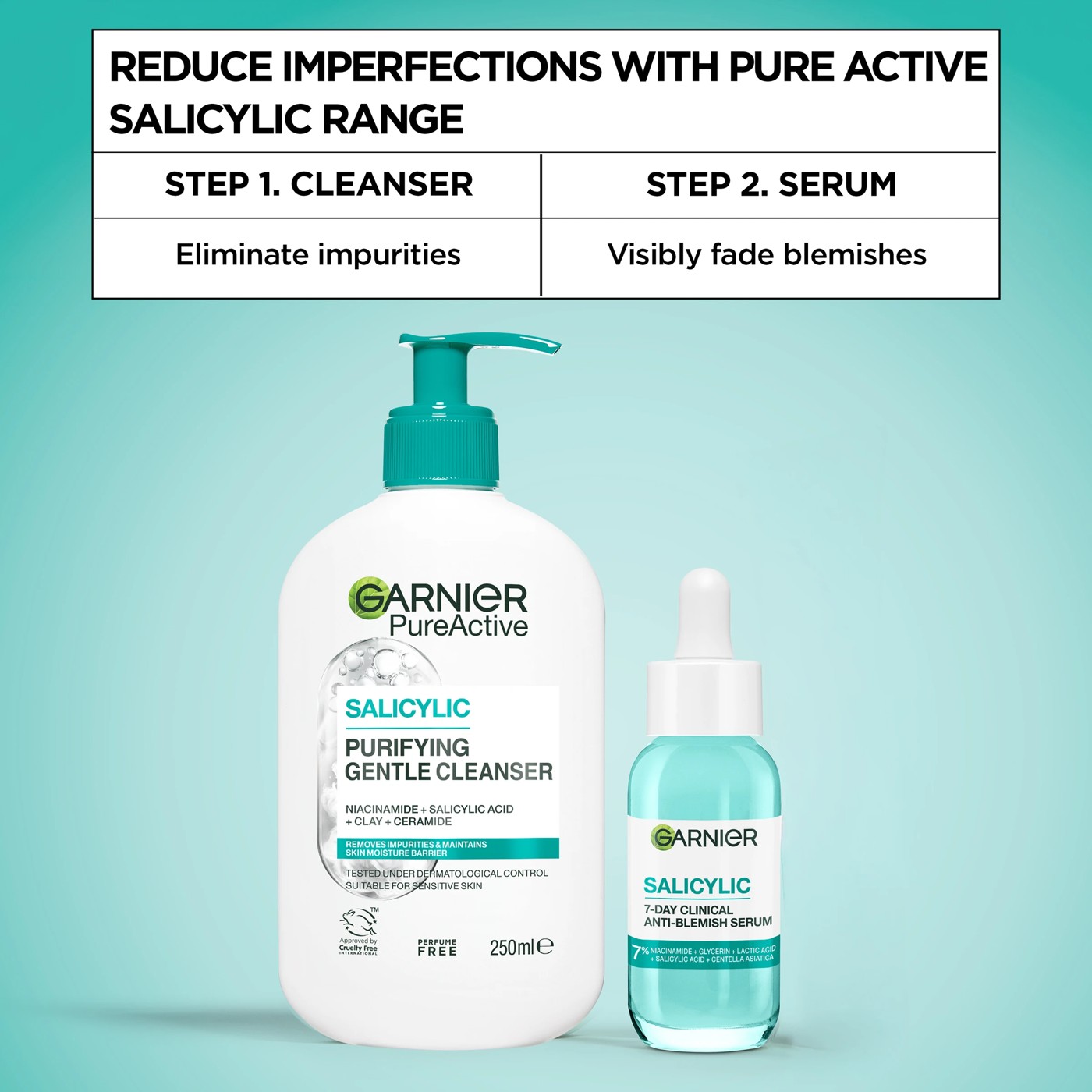 Garnier Salicylic Anti-Blemish Serum 30ml - Niacinamide, Glycerin, Lactic Acid, Salicylic Acid and Centella Asiatica 5 of 5
