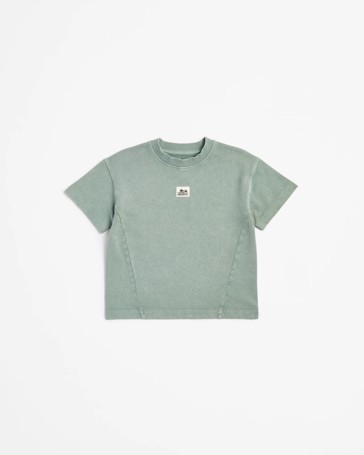 Australian Cotton Oversize Panelled T-shirt