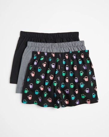 3 Pack Woven Boxer Shorts - Maxx