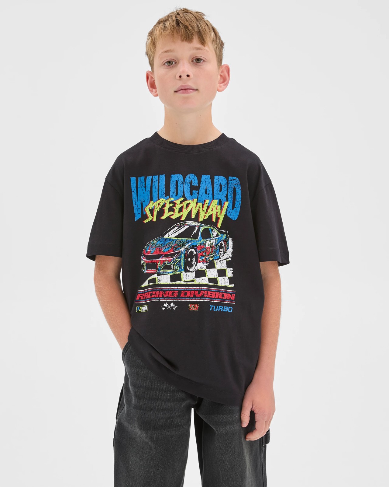 Australian Cotton Print T-Shirt - Black 2 of 6