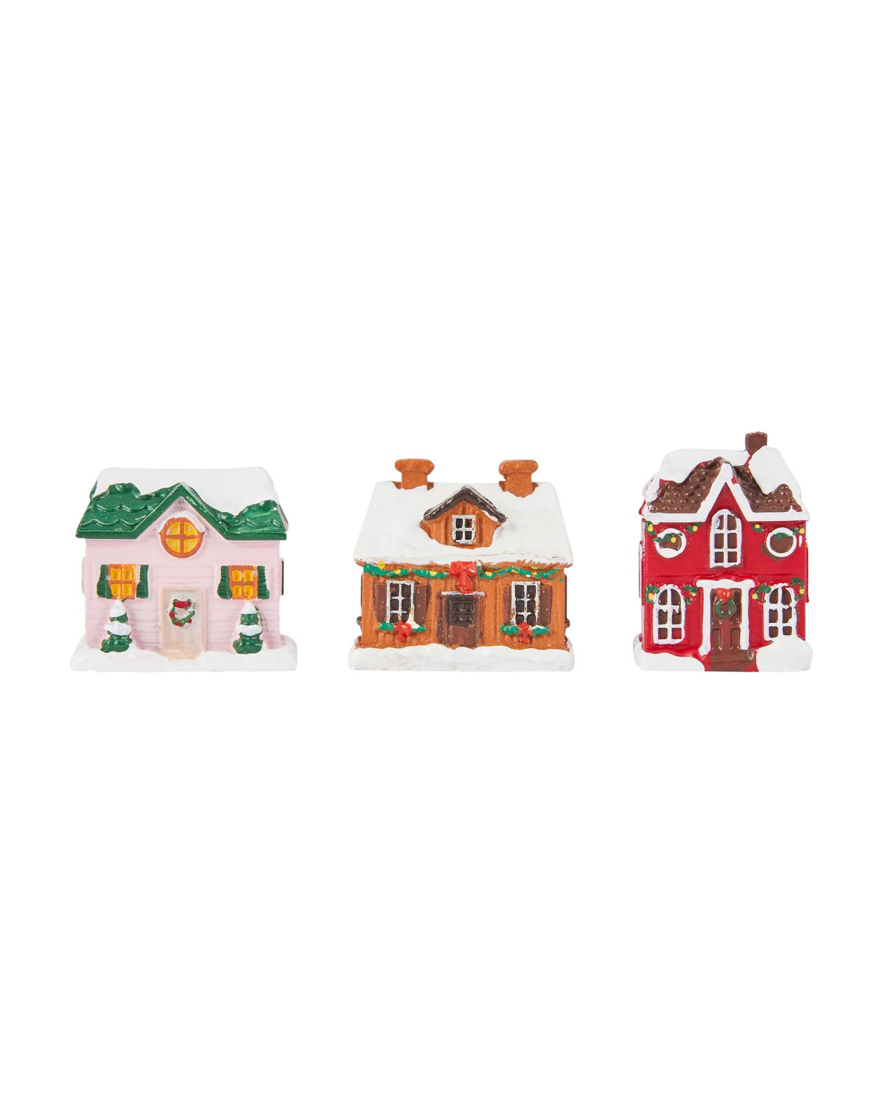 Anko Christmas Craft Resin Miniatures - Houses 2 of 5