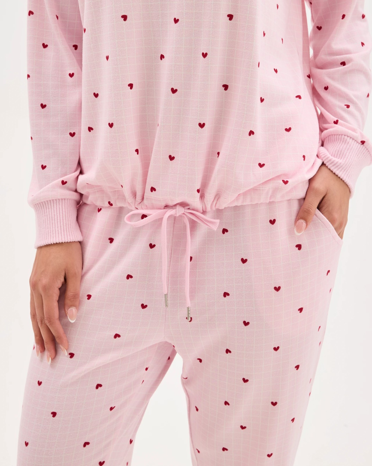 Printed Cosy Pyjama Sleep Set - Heart 5 of 6