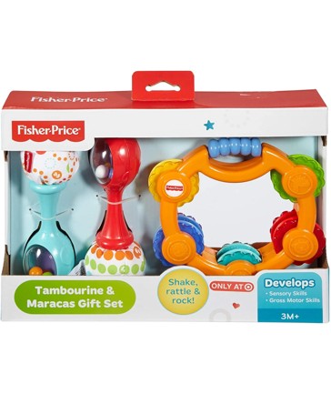 Fisher Price Tambourine & Maracas Gift Set