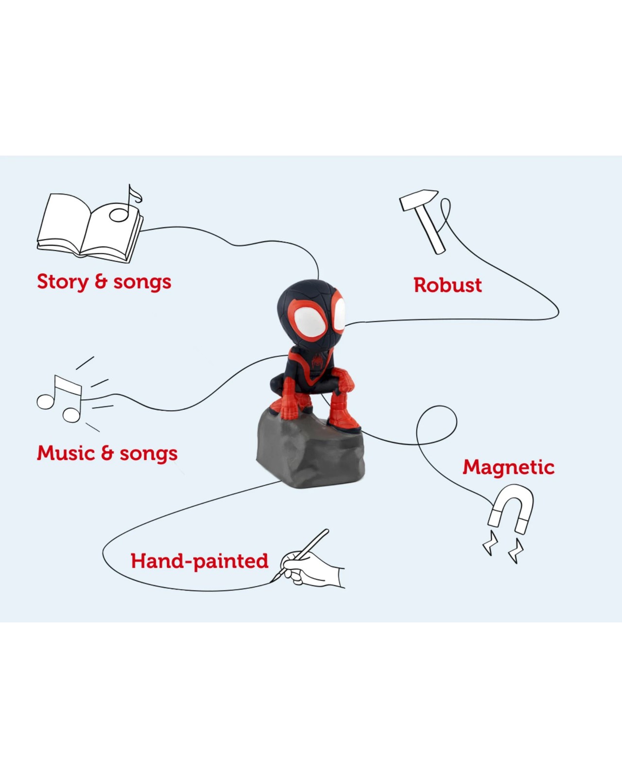 Tonies - Marvel - Spidey & His Amazing Friends: Spin (Miles Morales) Tonie Audio Character 3 of 5