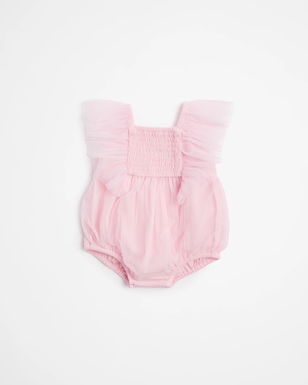 Baby Ruched Party Tulle Bodysuit