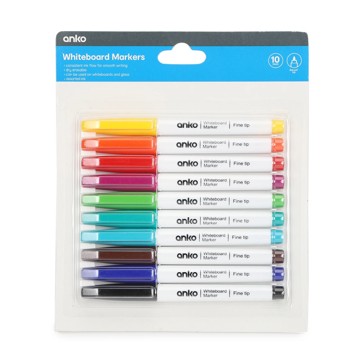 Whiteboard Markers 10 Pack - Anko