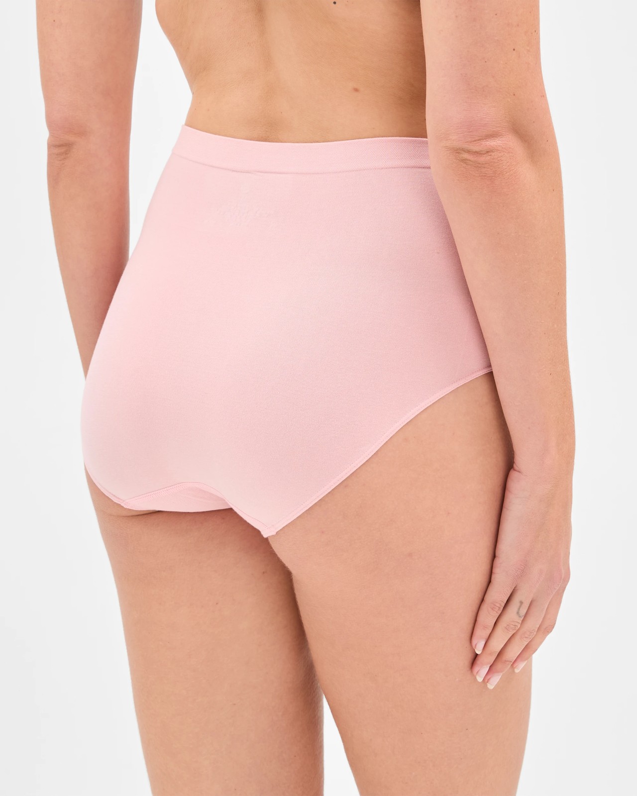 Australian Cotton Blend 2 Pack Seamfree Full Briefs - Soft Rose 4 of 4