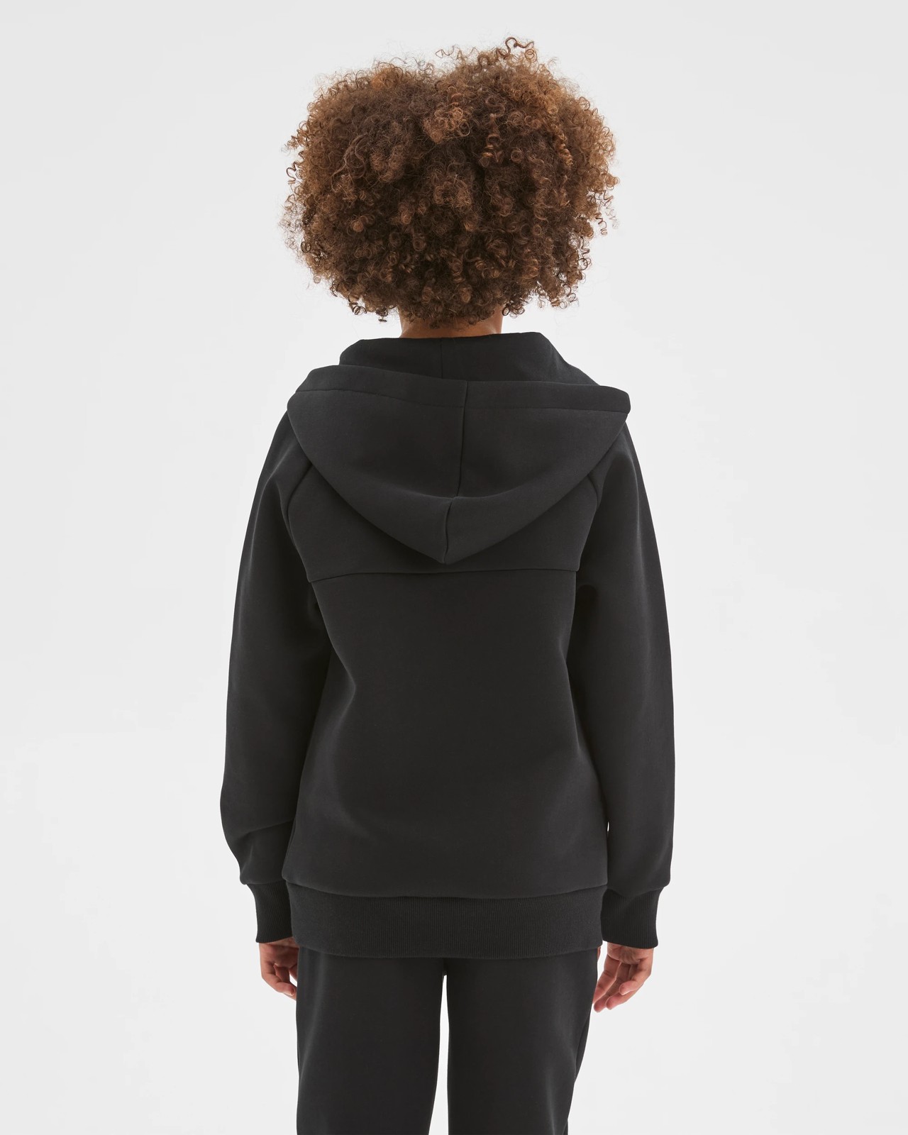 Active Australian Cotton Blend Popover Hooded Jumper - Black 5 of 5