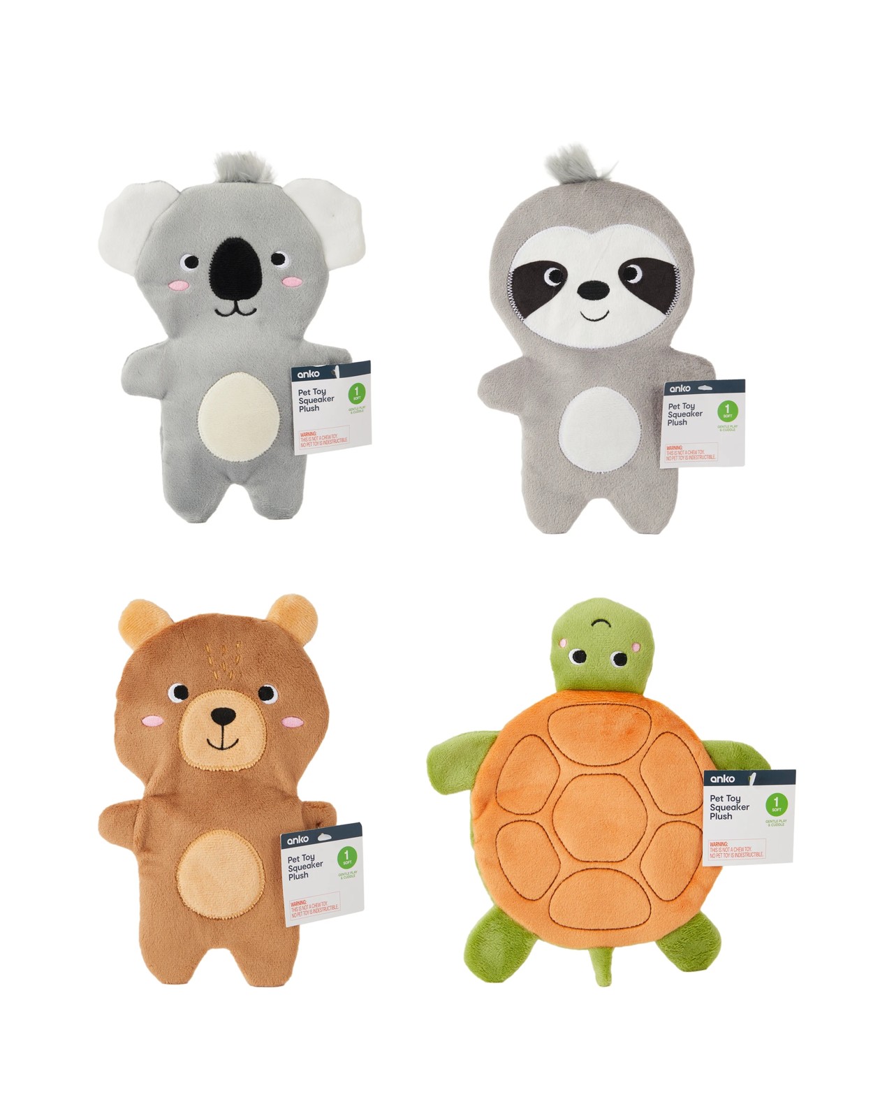 Pet Toy Squeaker Plush  - Assorted - Anko 4 of 4