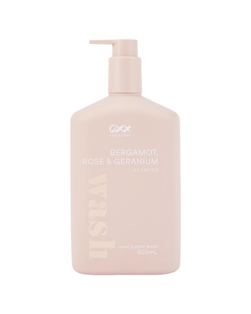 OXX Bodycare Hand and Body Wash 500ml - Bergamot - Rose and Geranium Scented