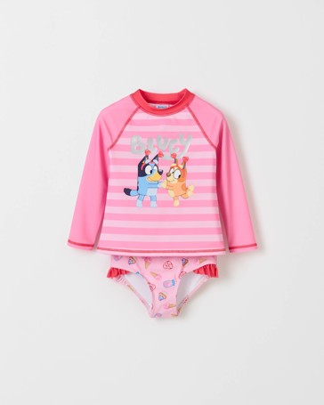 Bluey Swim Long Sleeve Rash Set