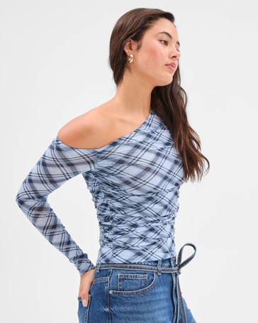 Off Shoulder Mesh Top - Lily Loves