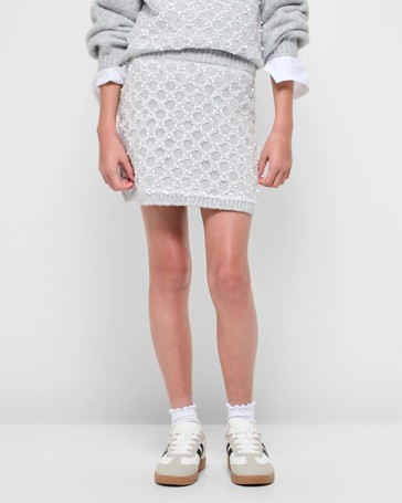 Beaded Knit Skirt
