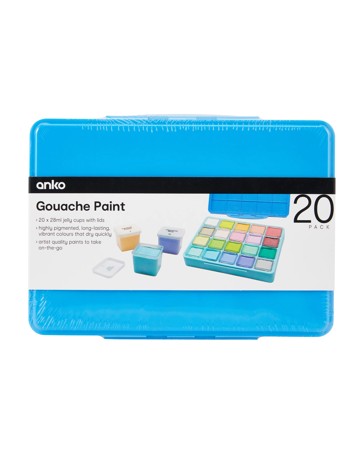 Anko 20 Pack Gouache Paint