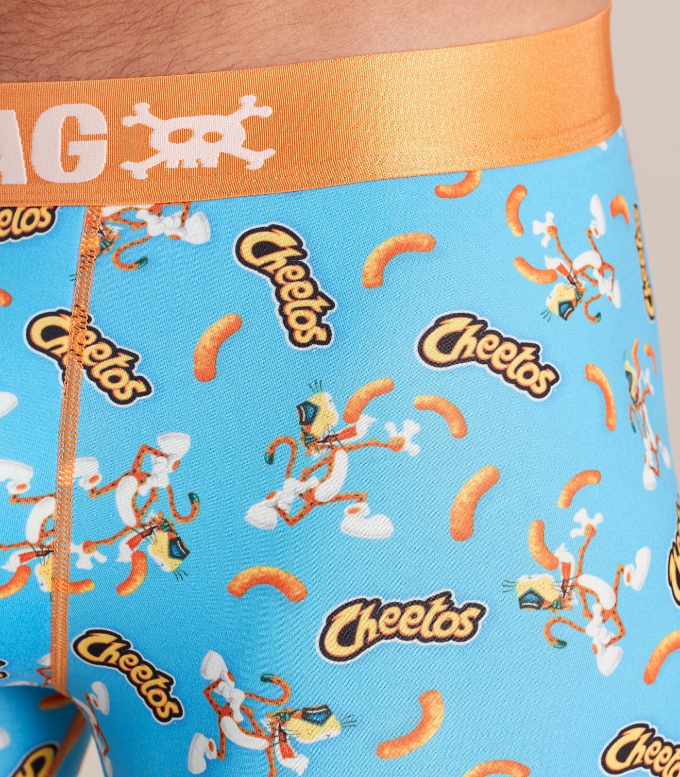 SWAG Cheetos Chester Cheetah Skateboarding Orange Red Boxers Men's NWT