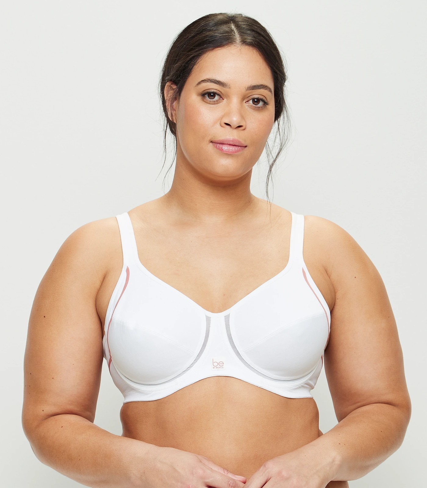 Be By Berlei High Impact Non-Contour Sports Bra - White