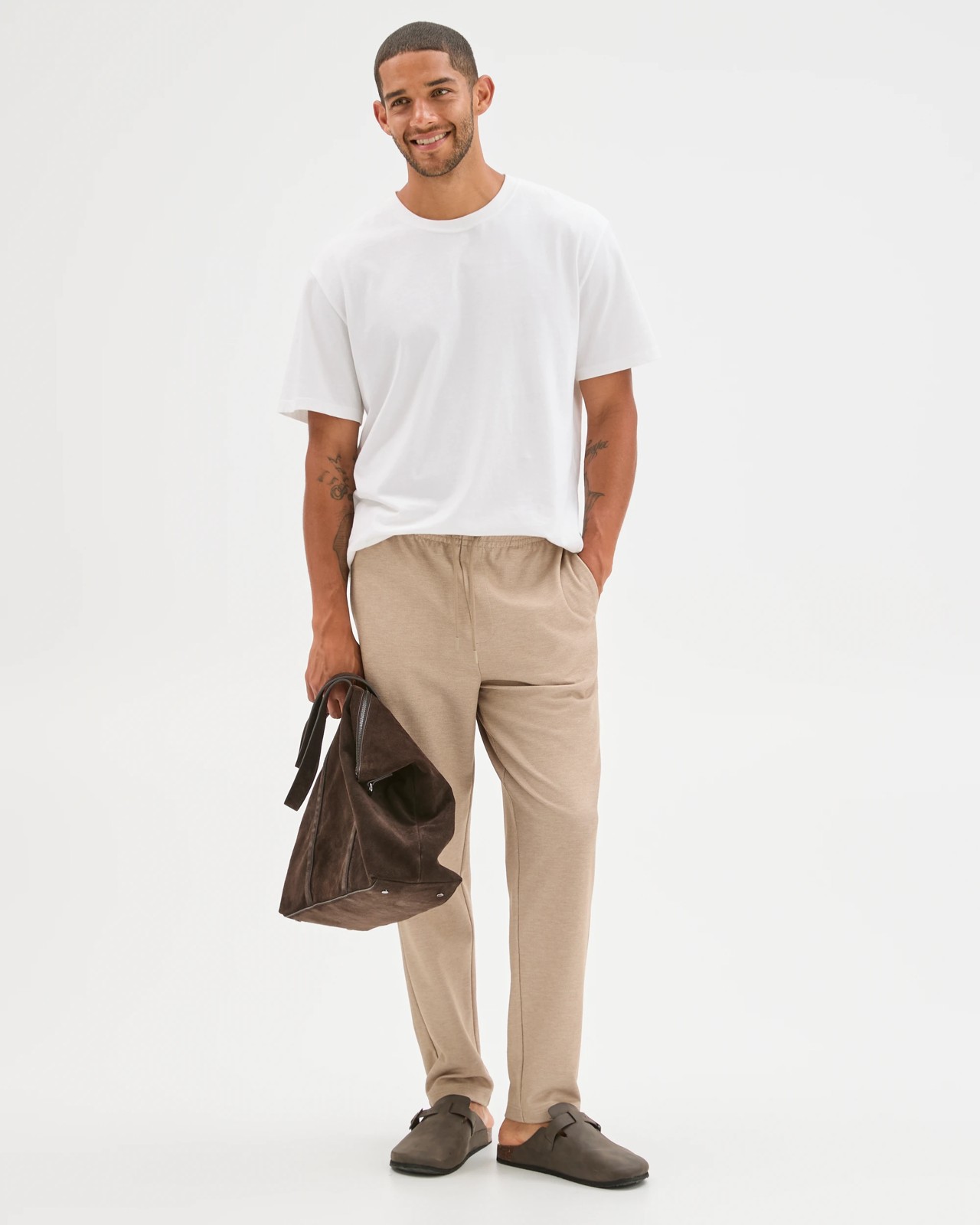 Textured Knit Pants - Sand 5 of 5