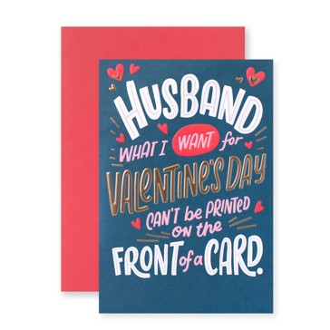 Hallmark Valentine's Day Card - Husband