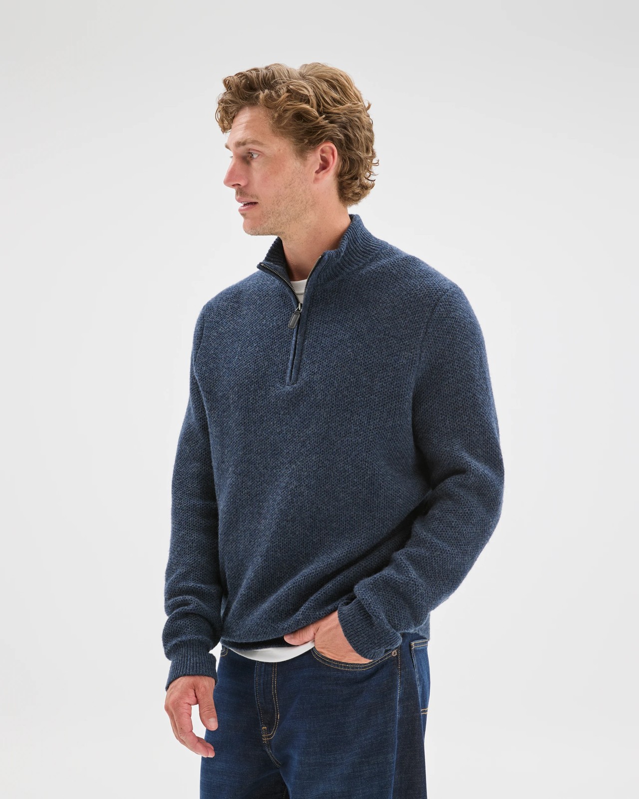 Lambswool 1/2 Zip Knit Jumper 4 of 5
